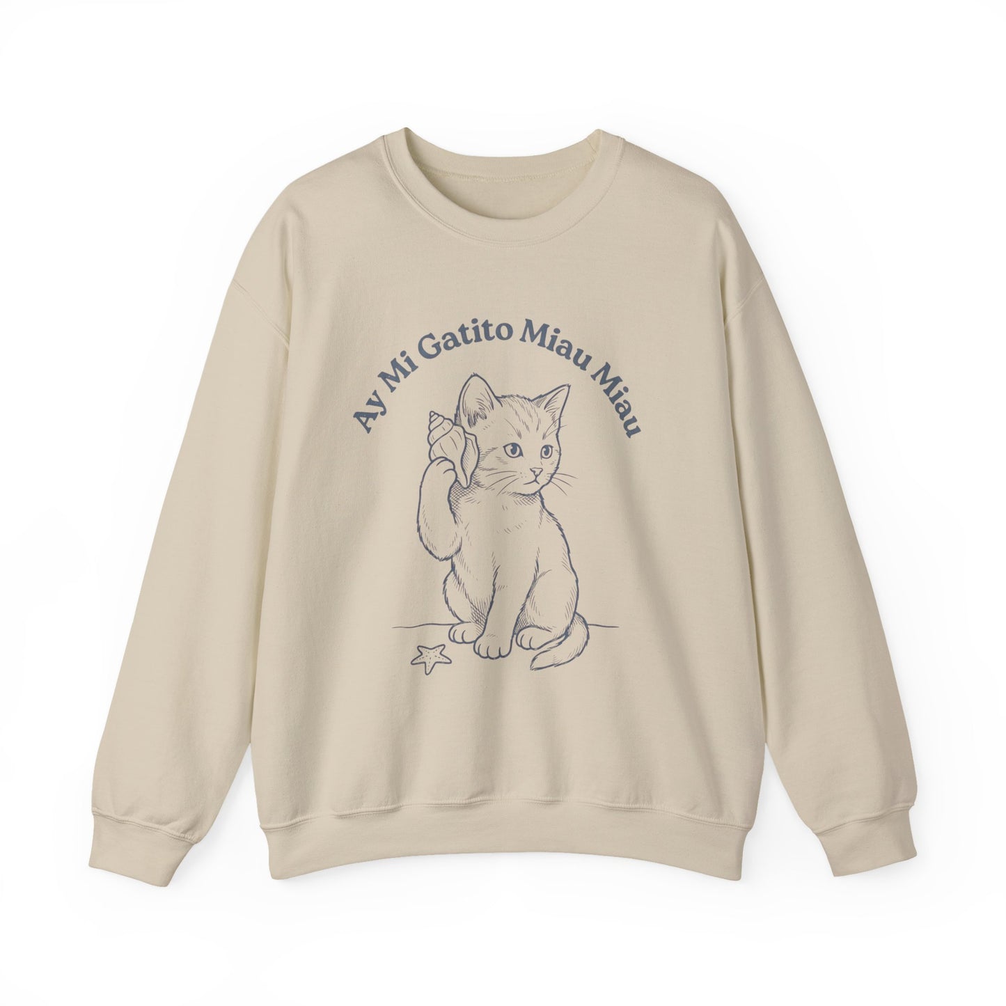 Rage Consumes Me kitten crewneck sweatshirt | vintage minimalist cat, ironic emotion