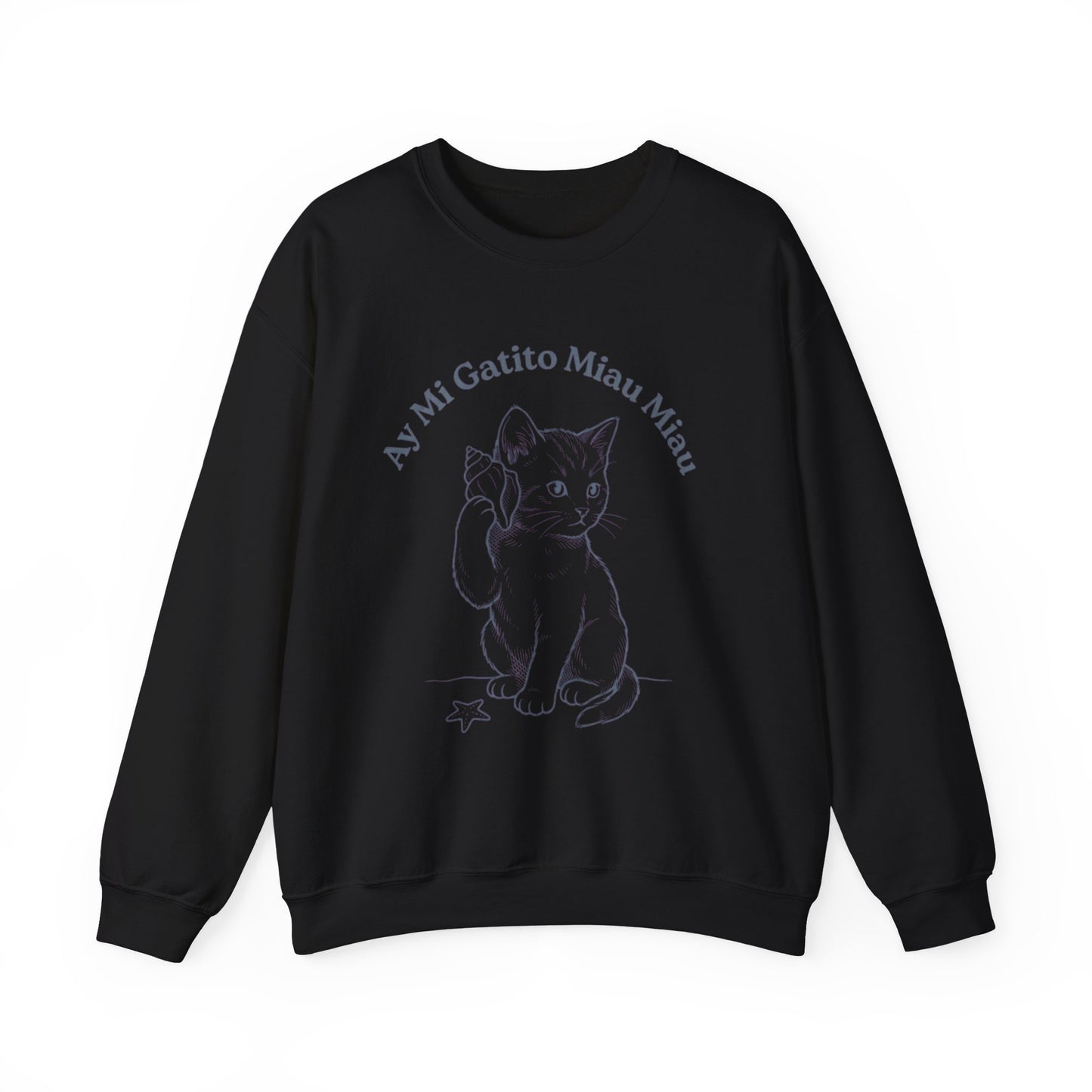 Rage Consumes Me kitten crewneck sweatshirt | vintage minimalist cat, ironic emotion